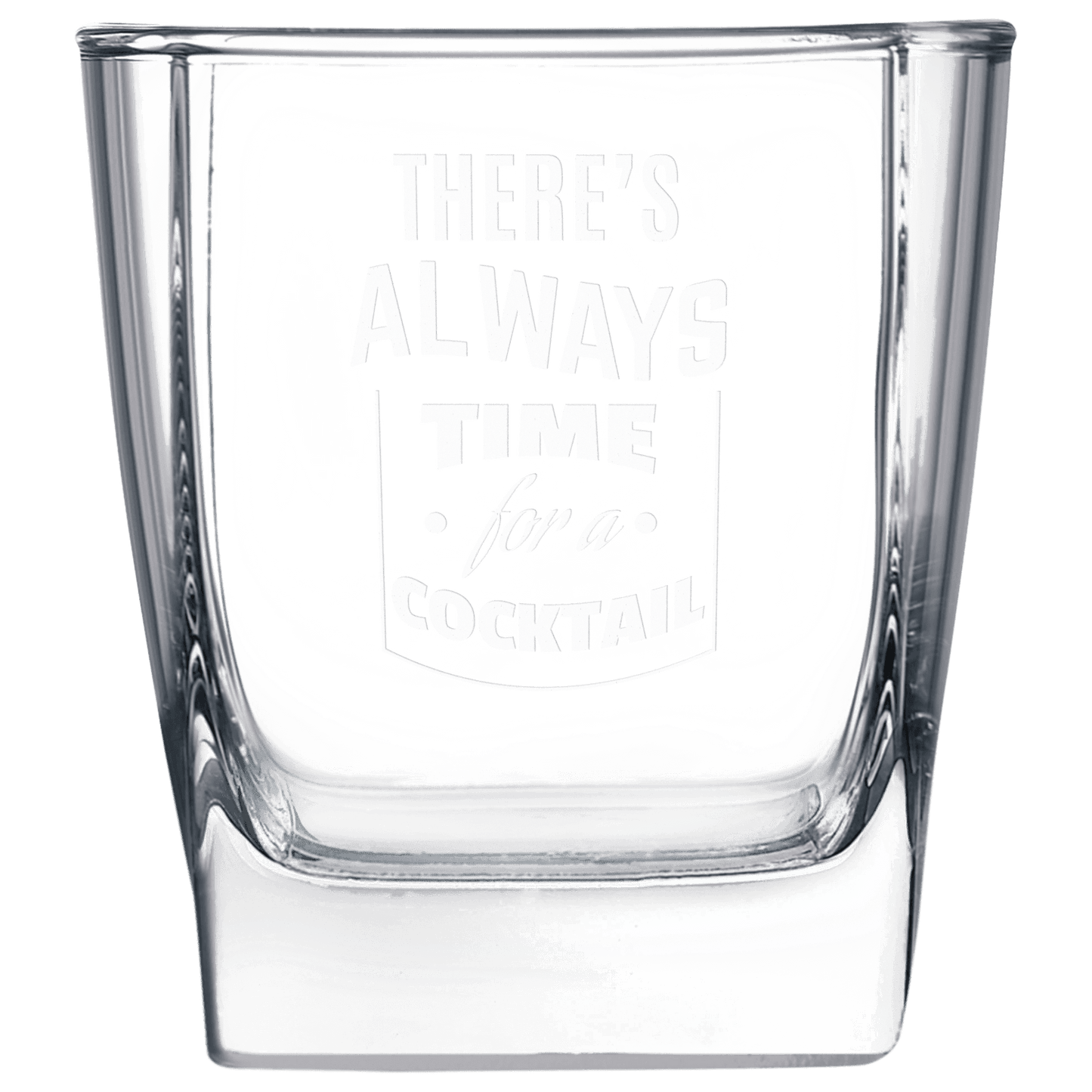 Custom 10 1/2 oz. Square on the Rocks Glass