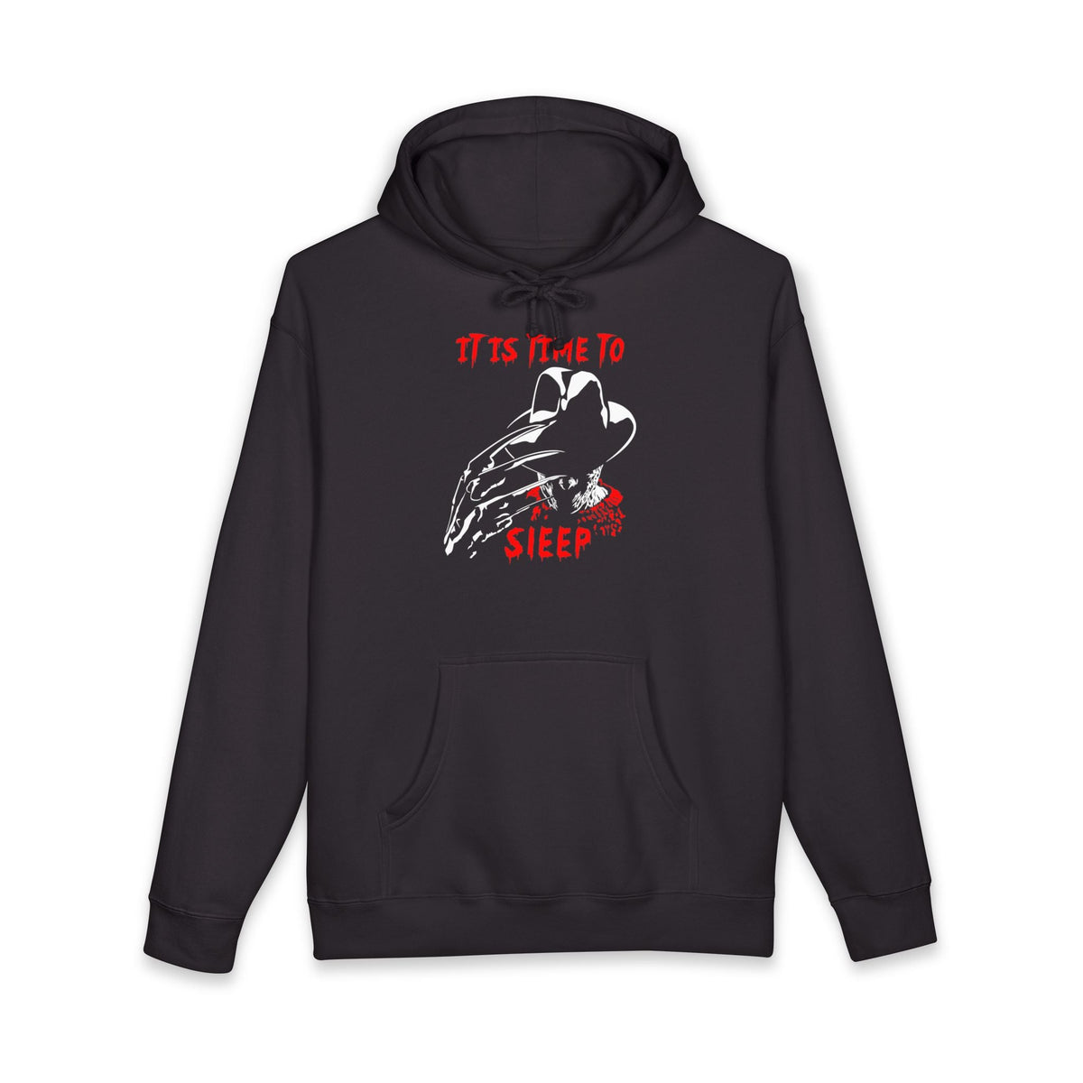 Freddy Krueger Time to Sleep hoodie, front design