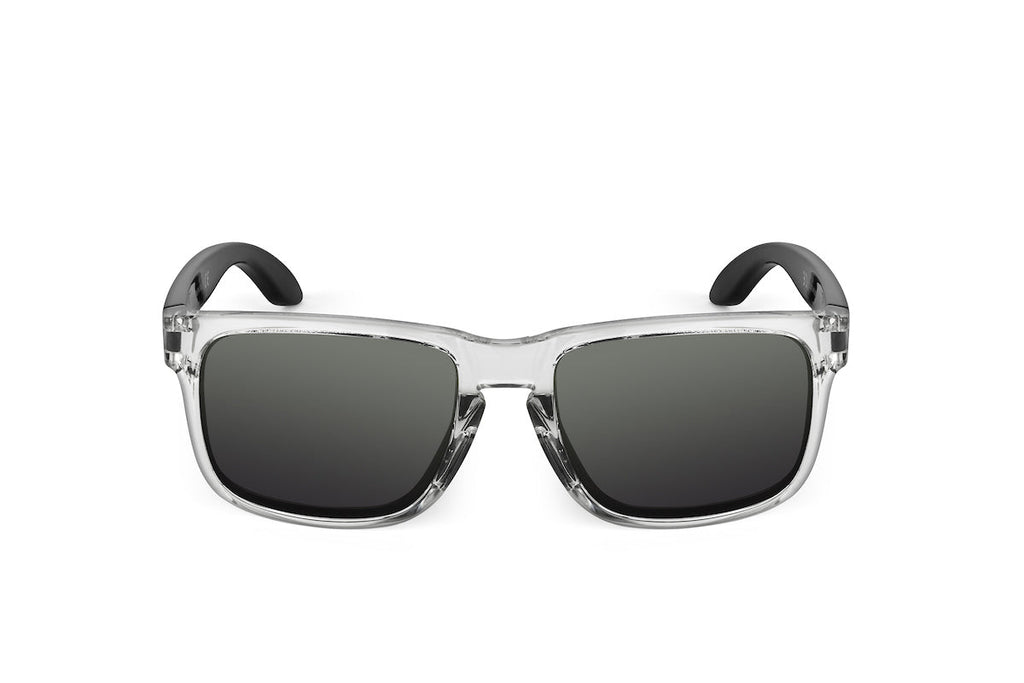 Decoy sunglasses in clear/black, Polar edition, side view