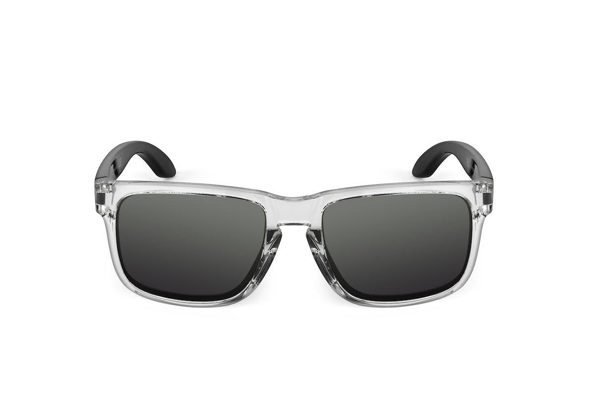 Decoy sunglasses in clear/black, Polar edition, side view