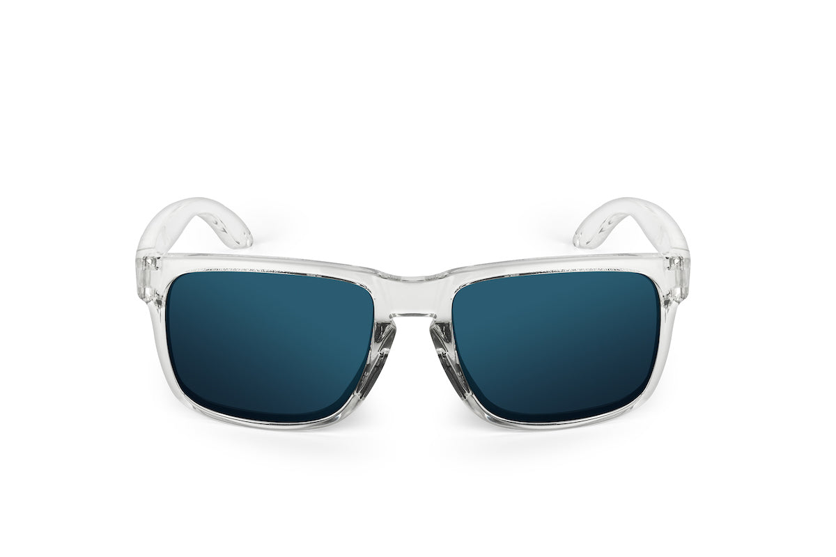 Decoy sunglasses in clear frame, Arctic edition, side view