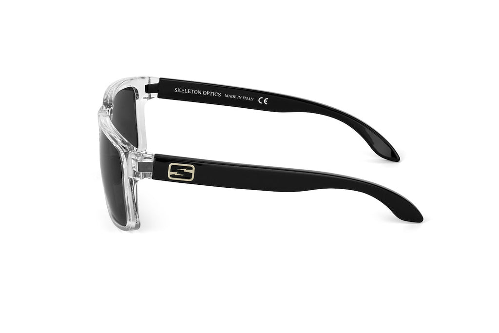 Decoy sunglasses in clear/black, Polar edition, lens detail