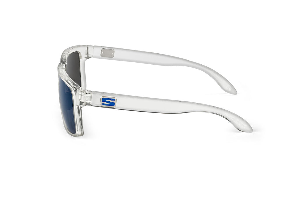 Decoy sunglasses in clear frame, Arctic edition, lens detail