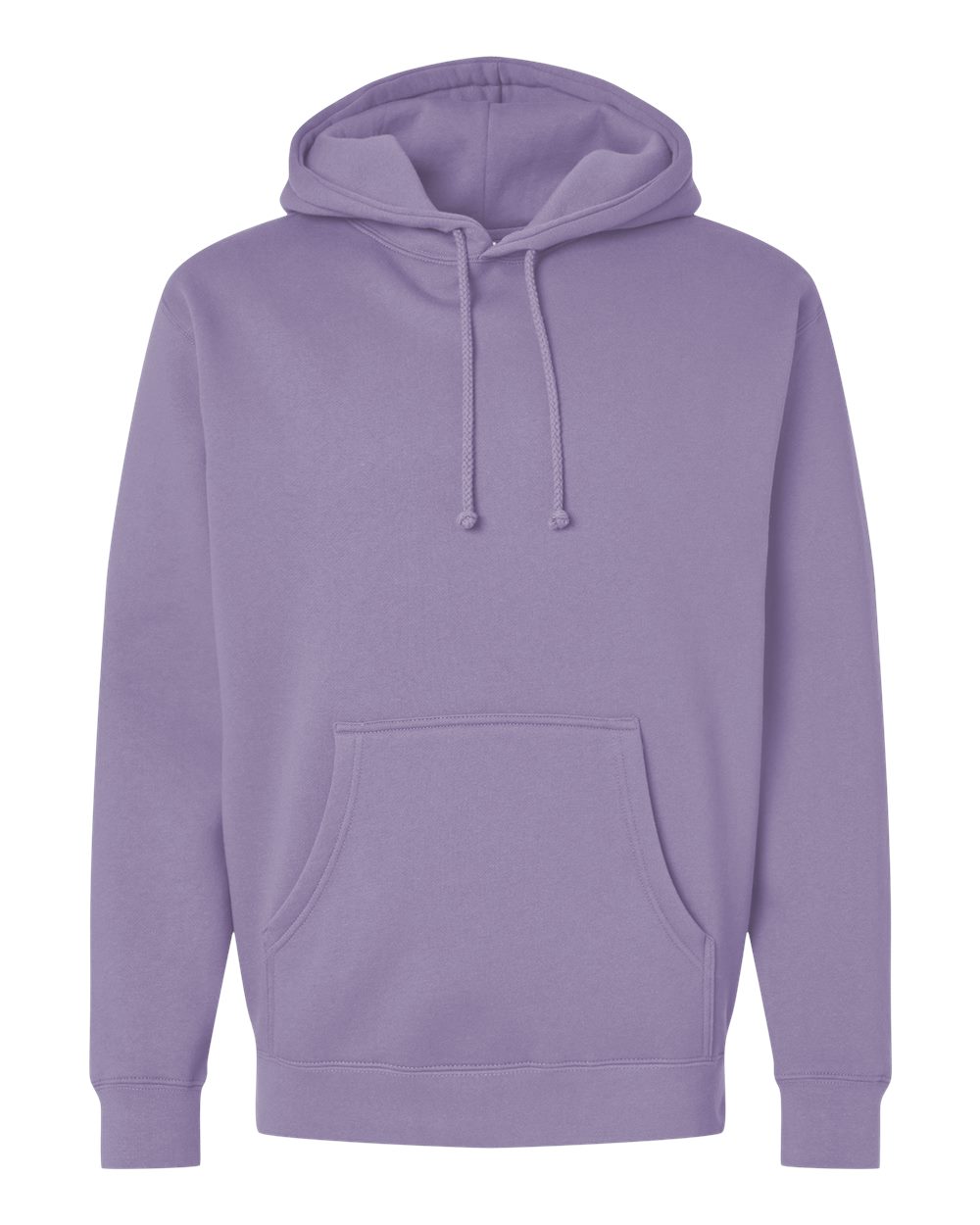 Custom Independent Trading Co. IND4000 heavyweight hooded sweatshirt in Plum, front view, ready for personalized printing