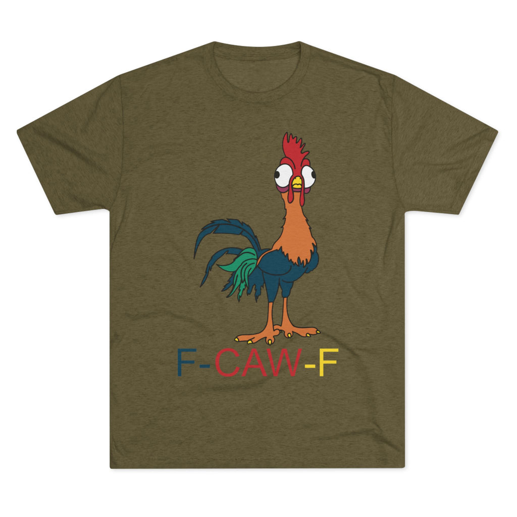 Rooster graphic novelty t-shirt, back view