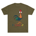 Rooster graphic novelty t-shirt, back view