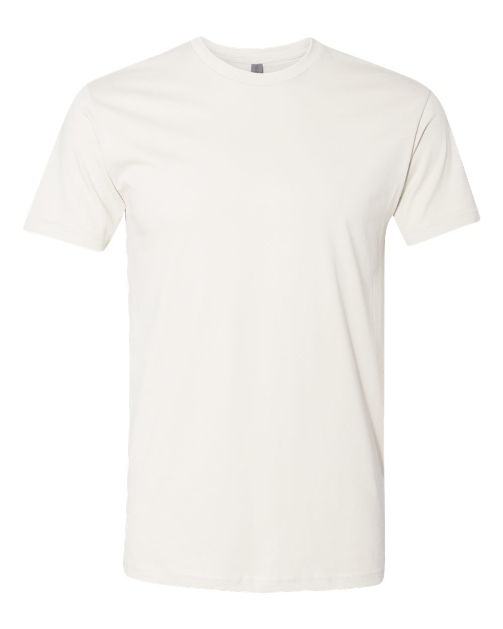 Custom Next Level 3600 unisex cotton t-shirt in Bone, front view, ready for personalized printing