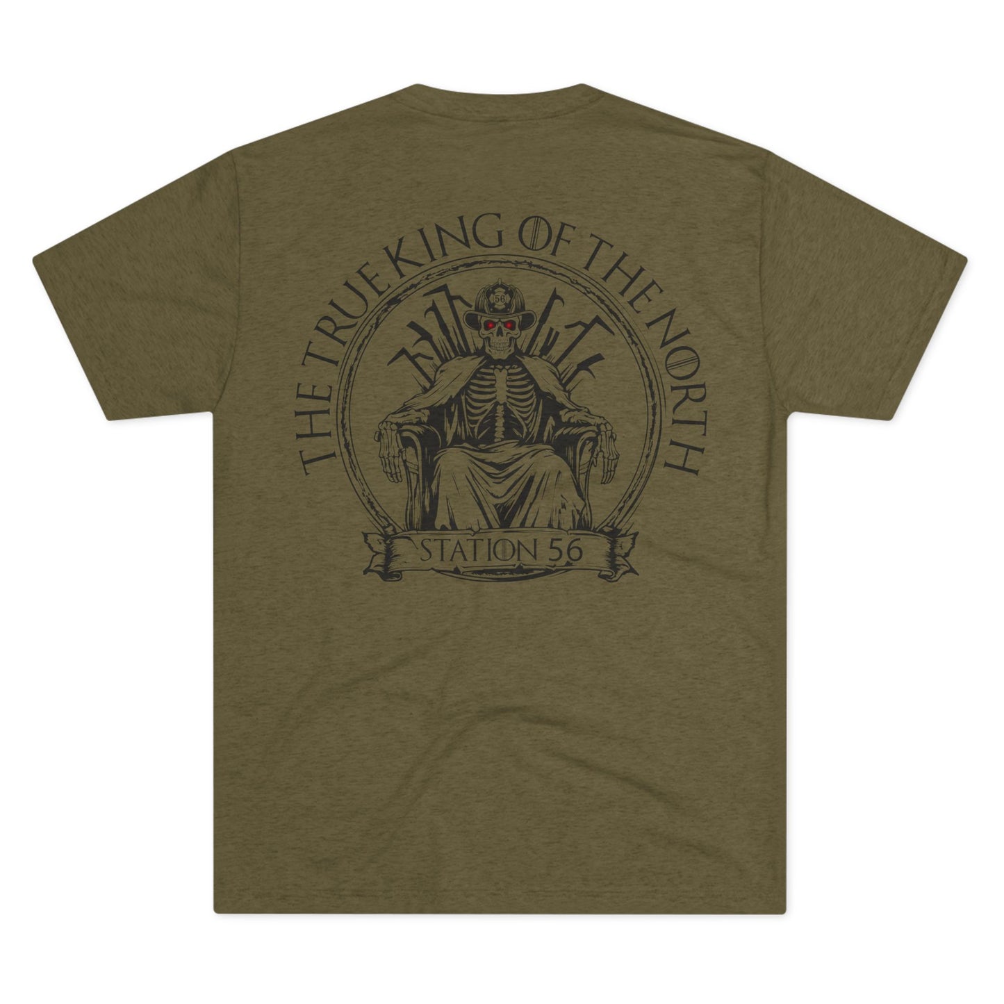 Marietta Fire Department Station 56 King of The North Tri-Blend Short sleeve Shirt