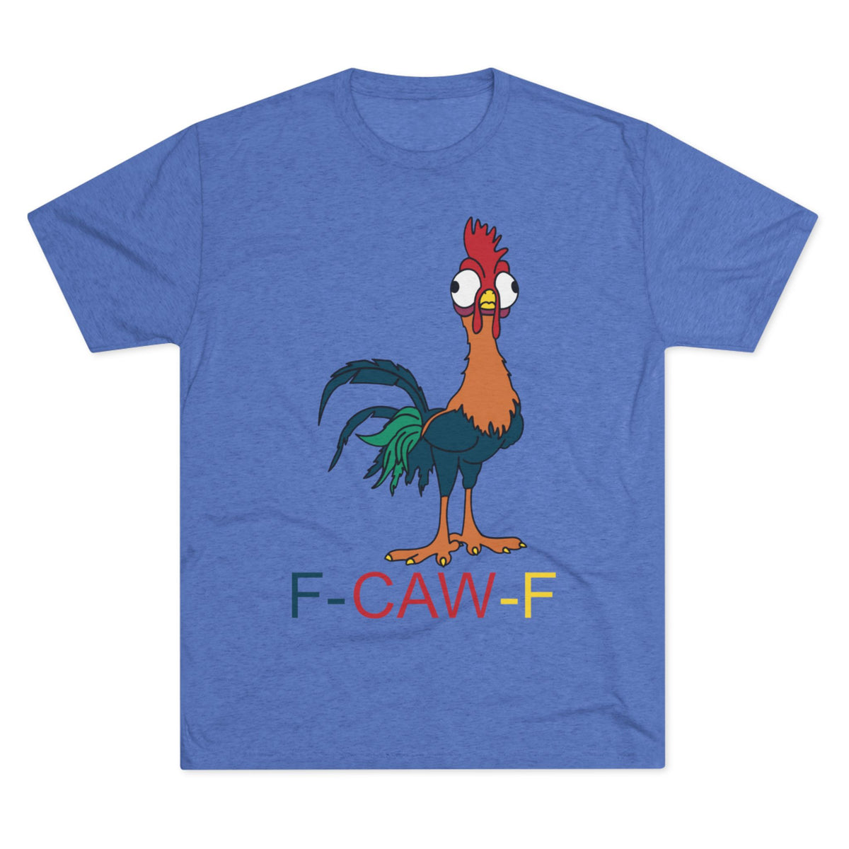Rooster graphic novelty t-shirt in Tri-Blend Vintage Black