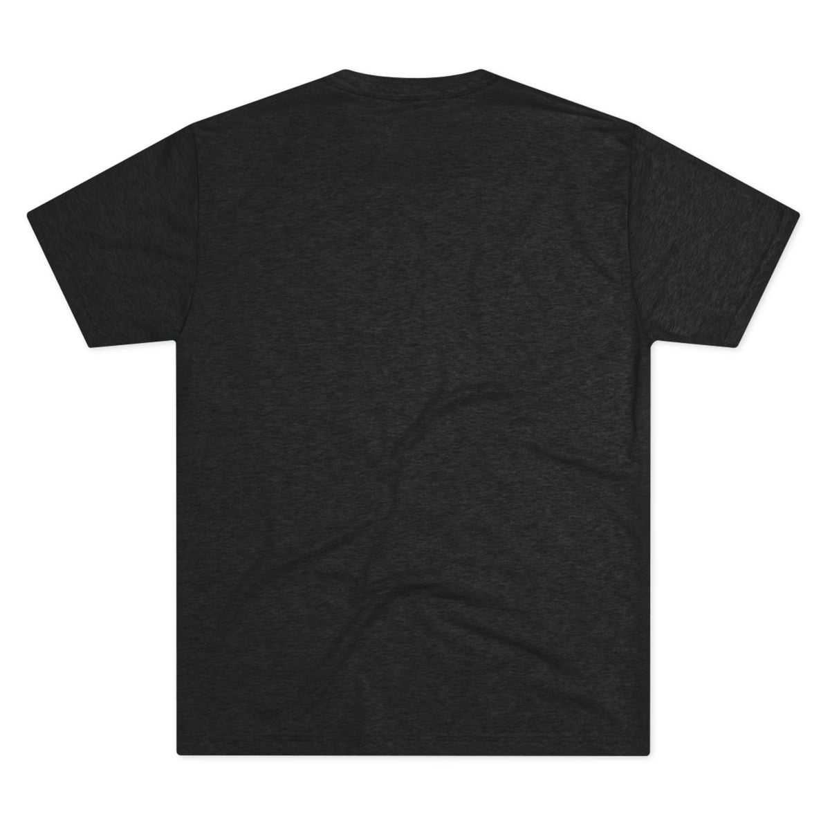 Rooster graphic novelty t-shirt in Tri-Blend Vintage Black, back view