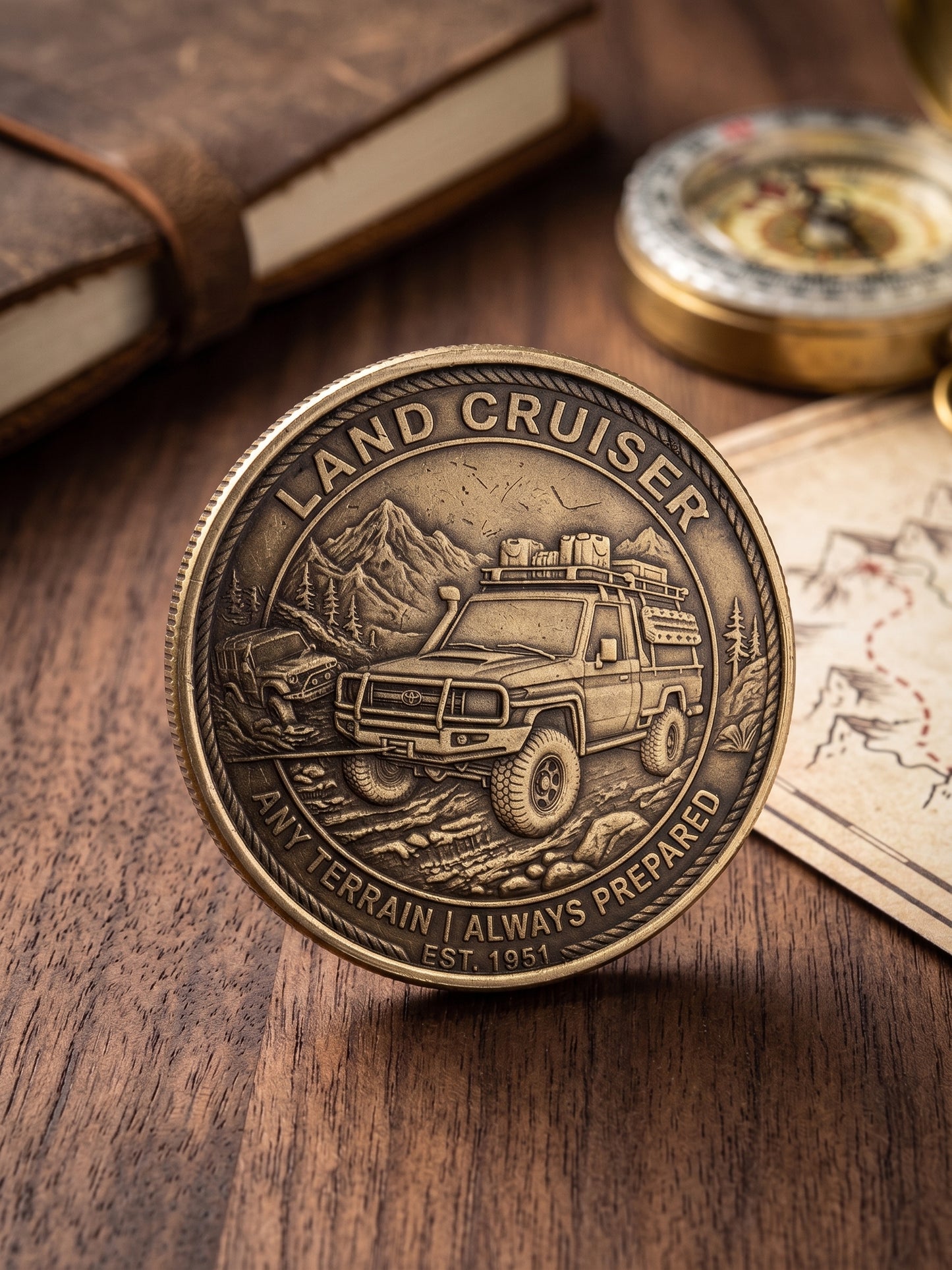 "Jeep Recovery Team" Land Cruiser Challenge Coin