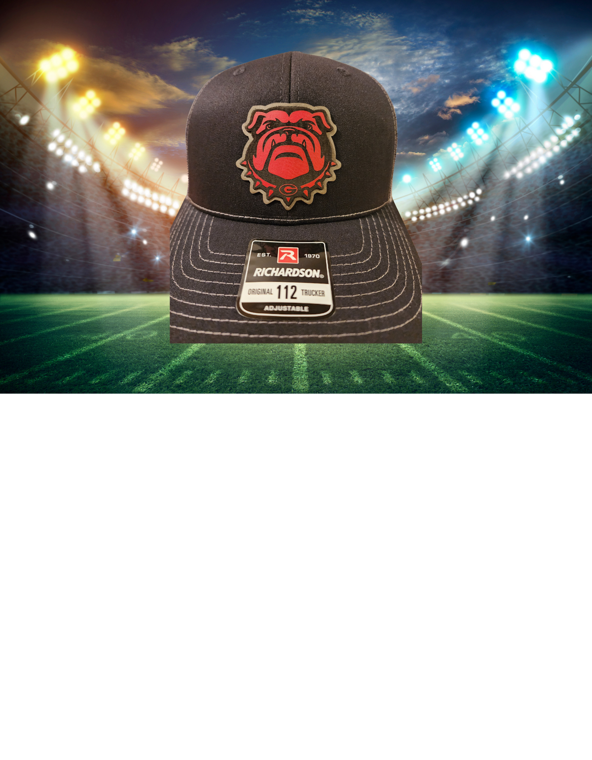 Two-tone Georgia Bulldogs cap on Richardson 112