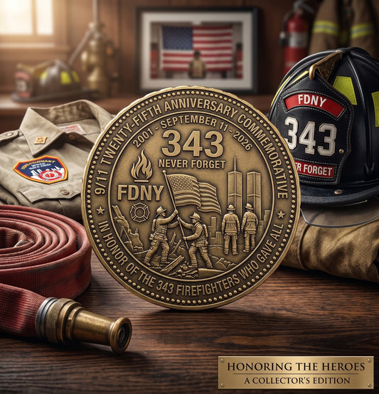 Brass 9/11 Commemorative Coin