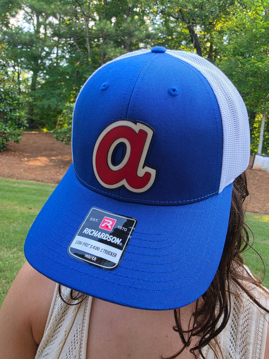 Retro Atlanta "a" Baseball Trucker Cap