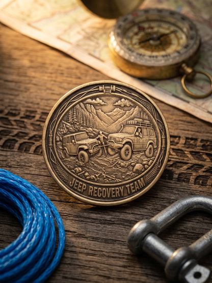 "Jeep Recovery Team" Land Cruiser Challenge Coin