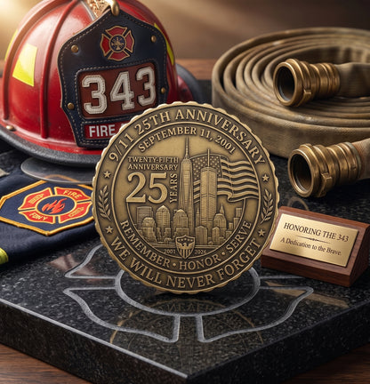 Brass 9/11 Commemorative Coin