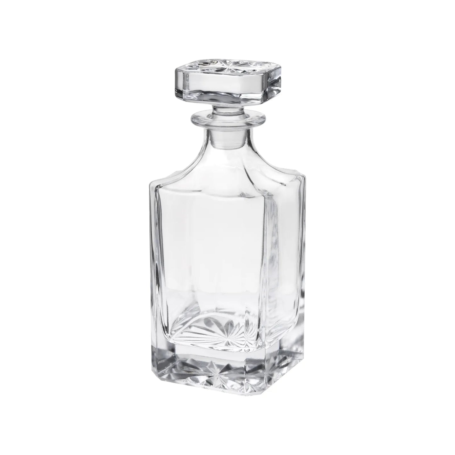 Signature Geometric Glass Decanter