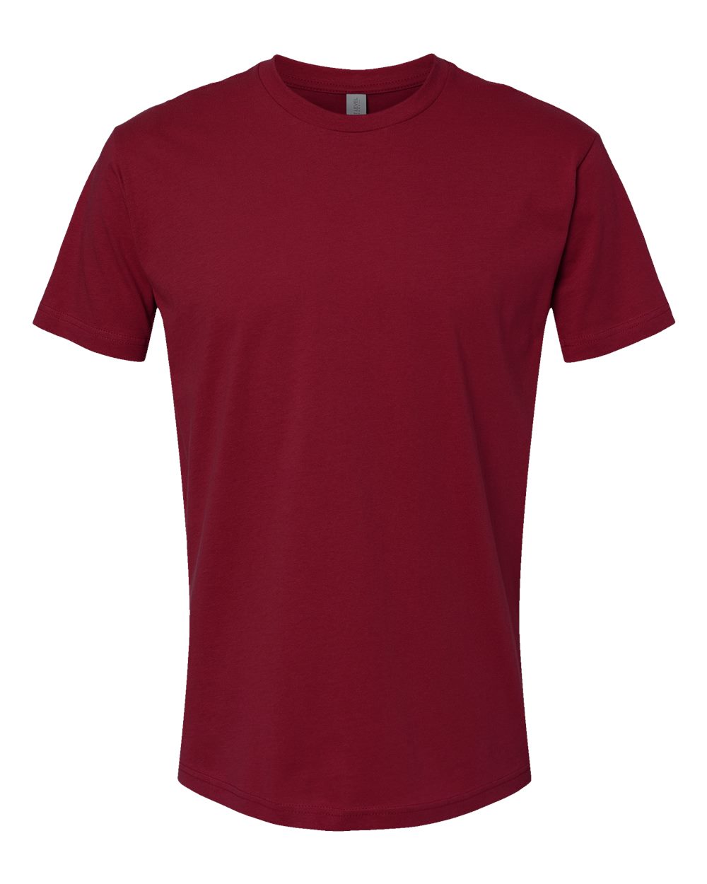 Custom Next Level 3600 unisex cotton t-shirt in Cardinal, front view, ready for personalized printing