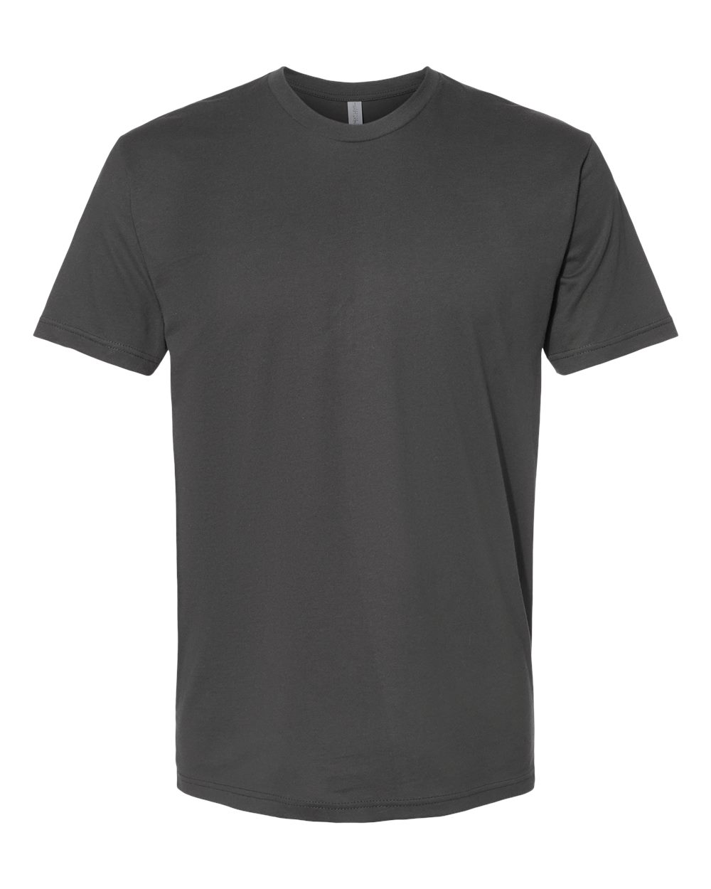 Custom Next Level 3600 unisex cotton t-shirt in Heavy Metal, front view, ready for personalized printing