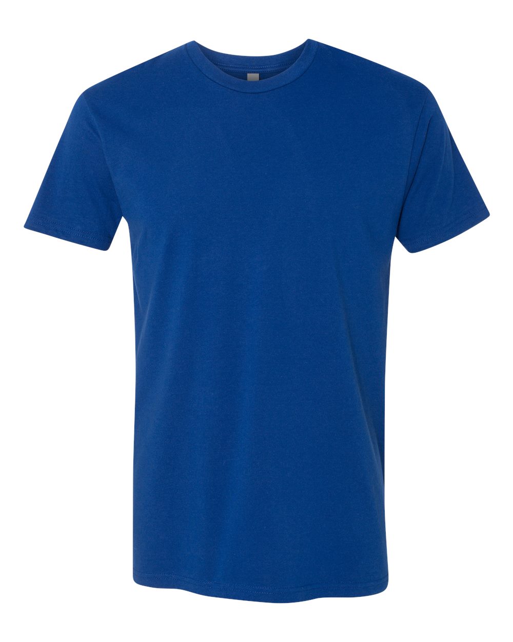 Custom Next Level 3600 unisex cotton t-shirt in Royal, front view, ready for personalized printing