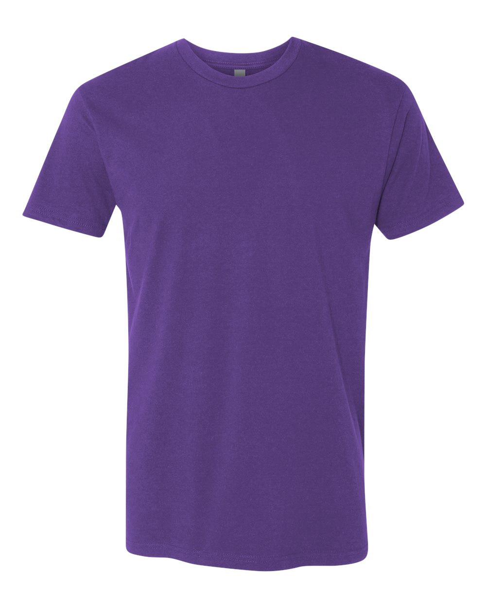 Custom Next Level 3600 unisex cotton t-shirt in Purple Rush, front view, ready for personalized printing