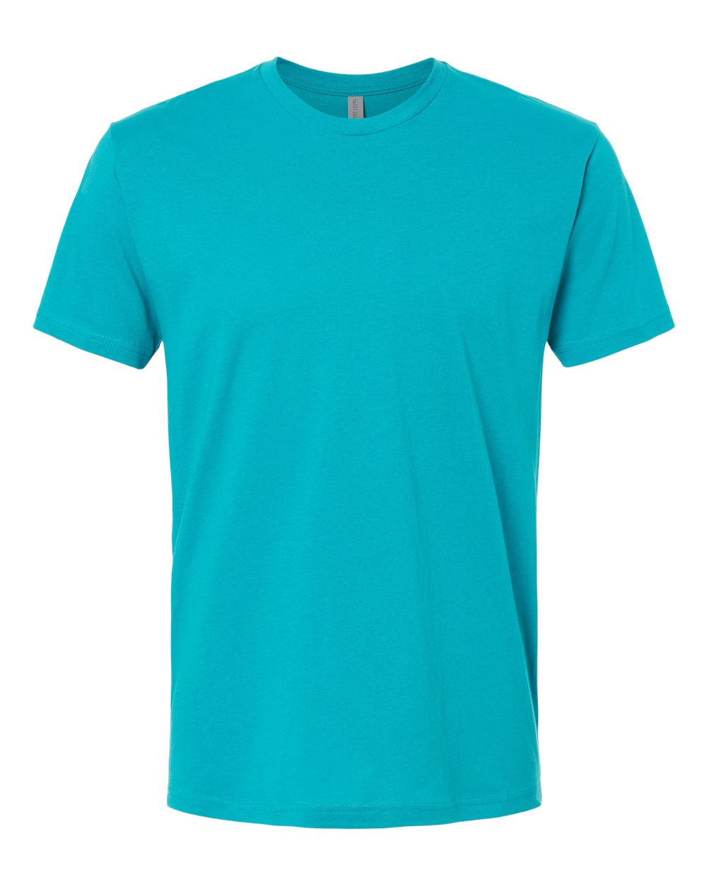 Custom Next Level 3600 unisex cotton t-shirt in Tahiti Blue, front view, ready for personalized printing