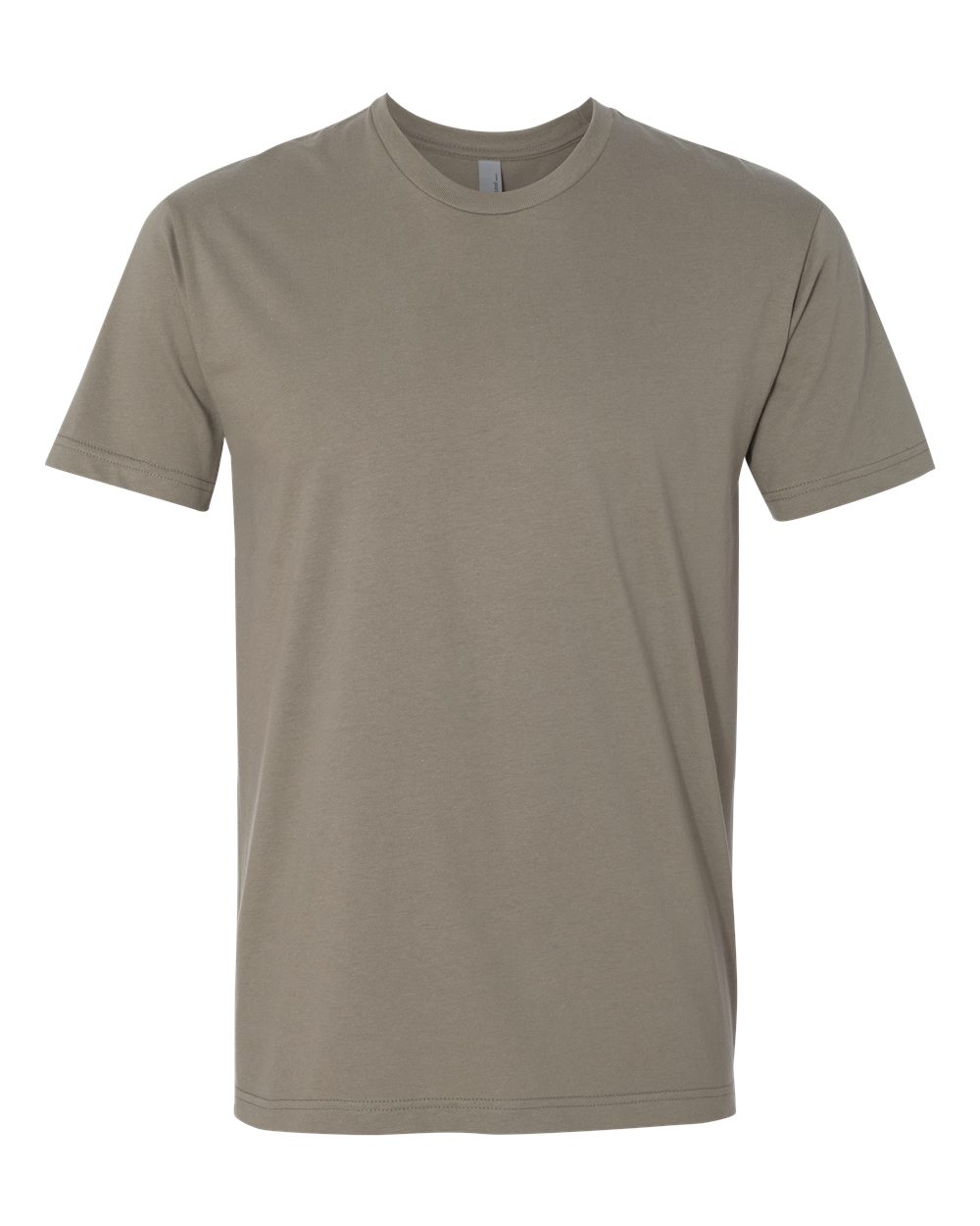 Custom Next Level 3600 unisex cotton t-shirt in Warm Grey, front view, ready for personalized printing