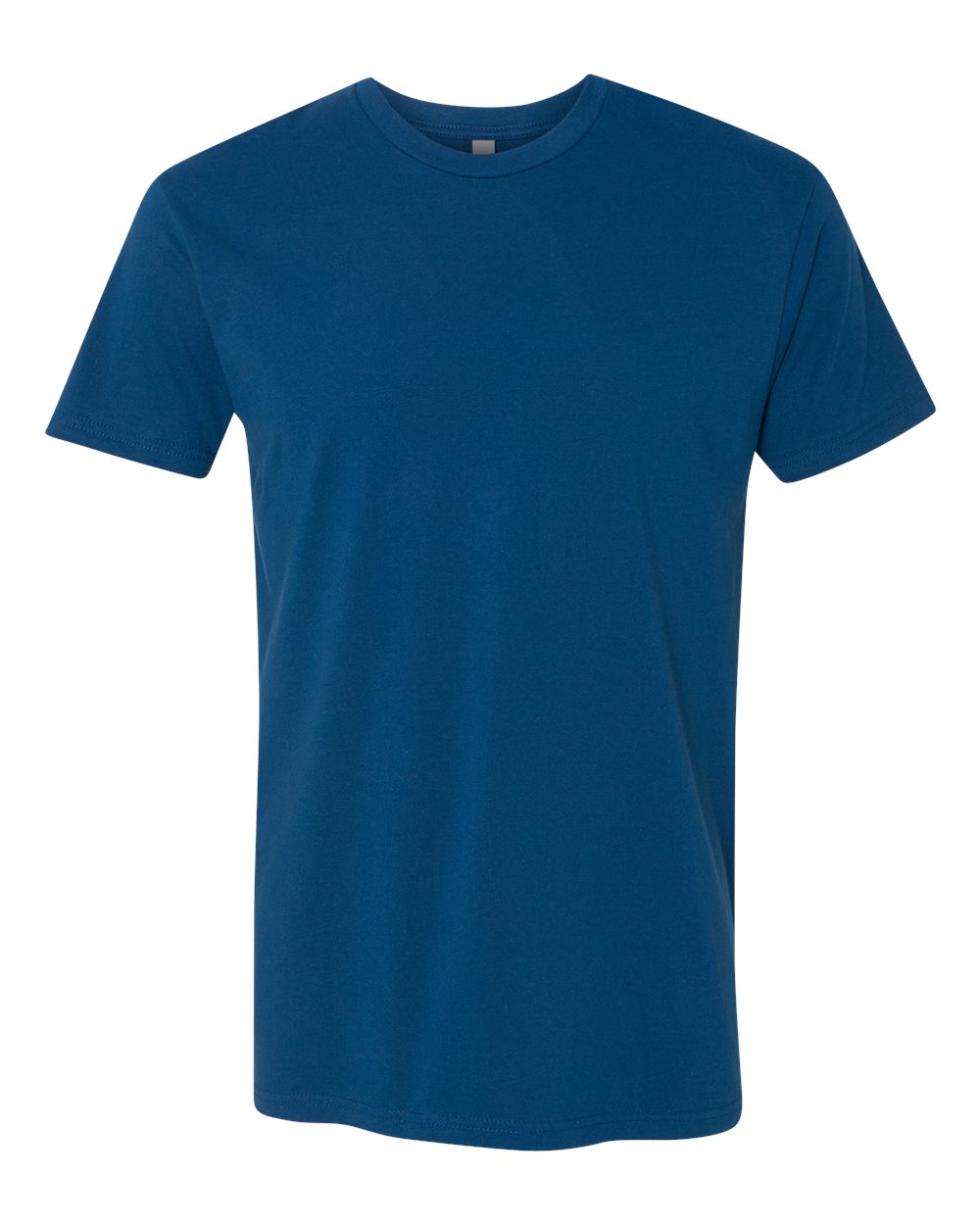 Custom Next Level 3600 unisex cotton t-shirt in Cool Blue, front view, ready for personalized printing
