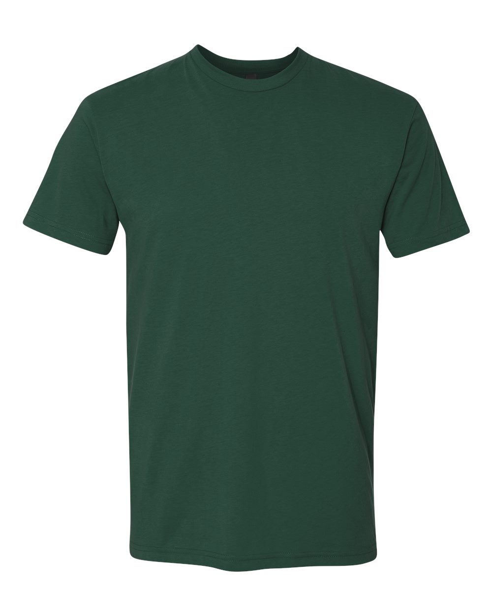 Custom Next Level 3600 unisex cotton t-shirt in Forest Green, front view, ready for personalized printing