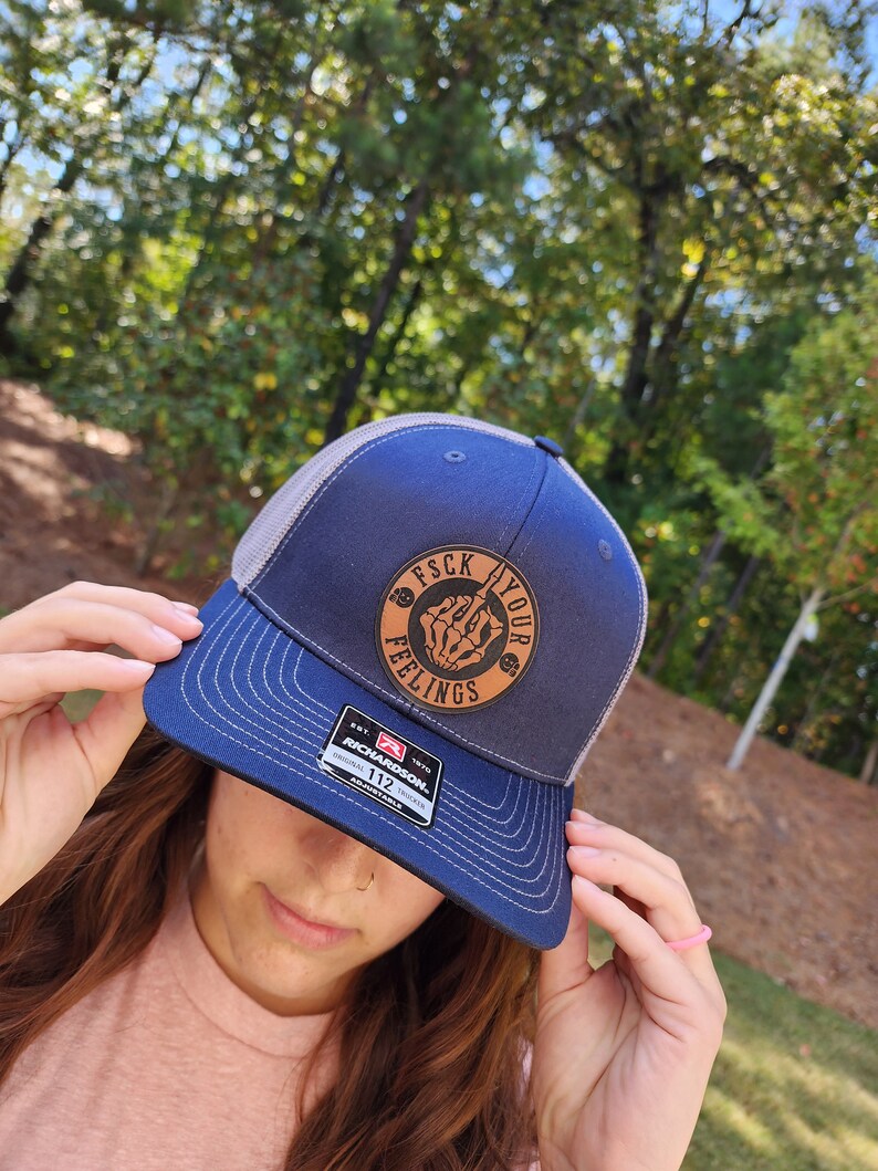 Blank Richardson 112 leather patch hat
