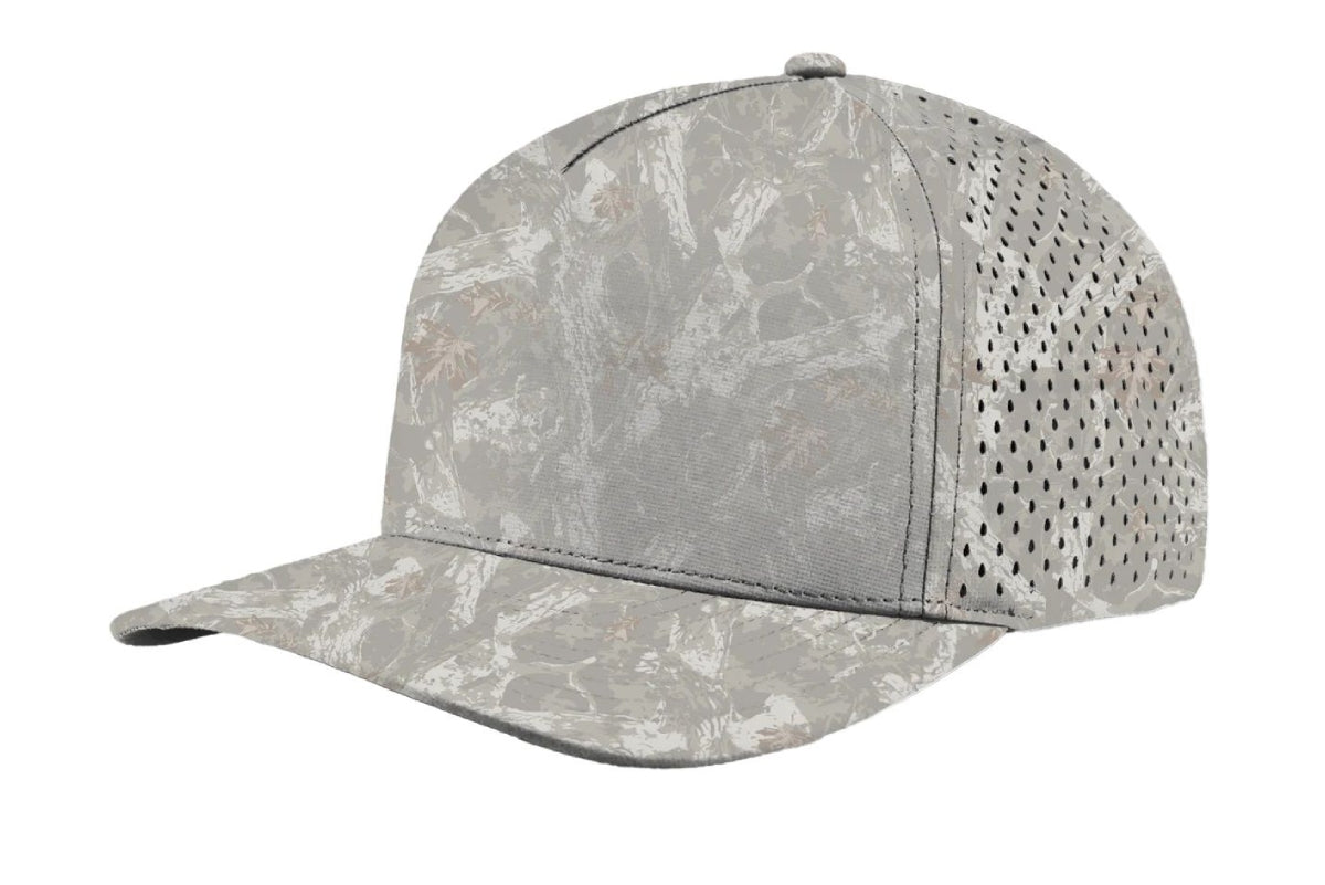 Custom Zapped Headwear Blackhawk 5-Panel Snapback Hat in Tree Camo, ready for personalized logo or design