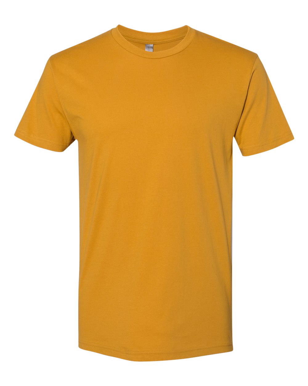 Custom Next Level 3600 unisex cotton t-shirt in Antique Gold, front view, ready for personalized printing