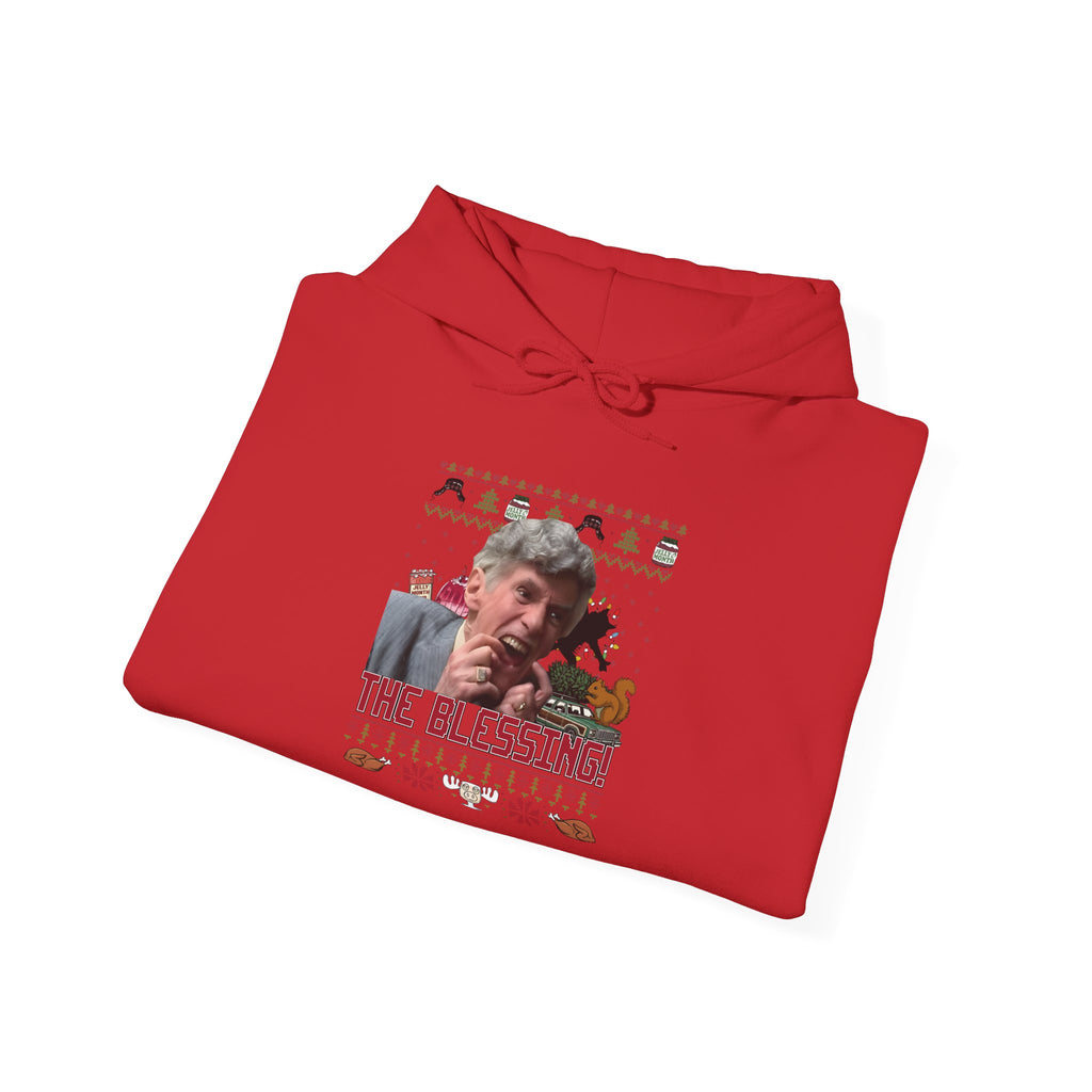Christmas Vacation The Blessing heavyweight hoodie, back print