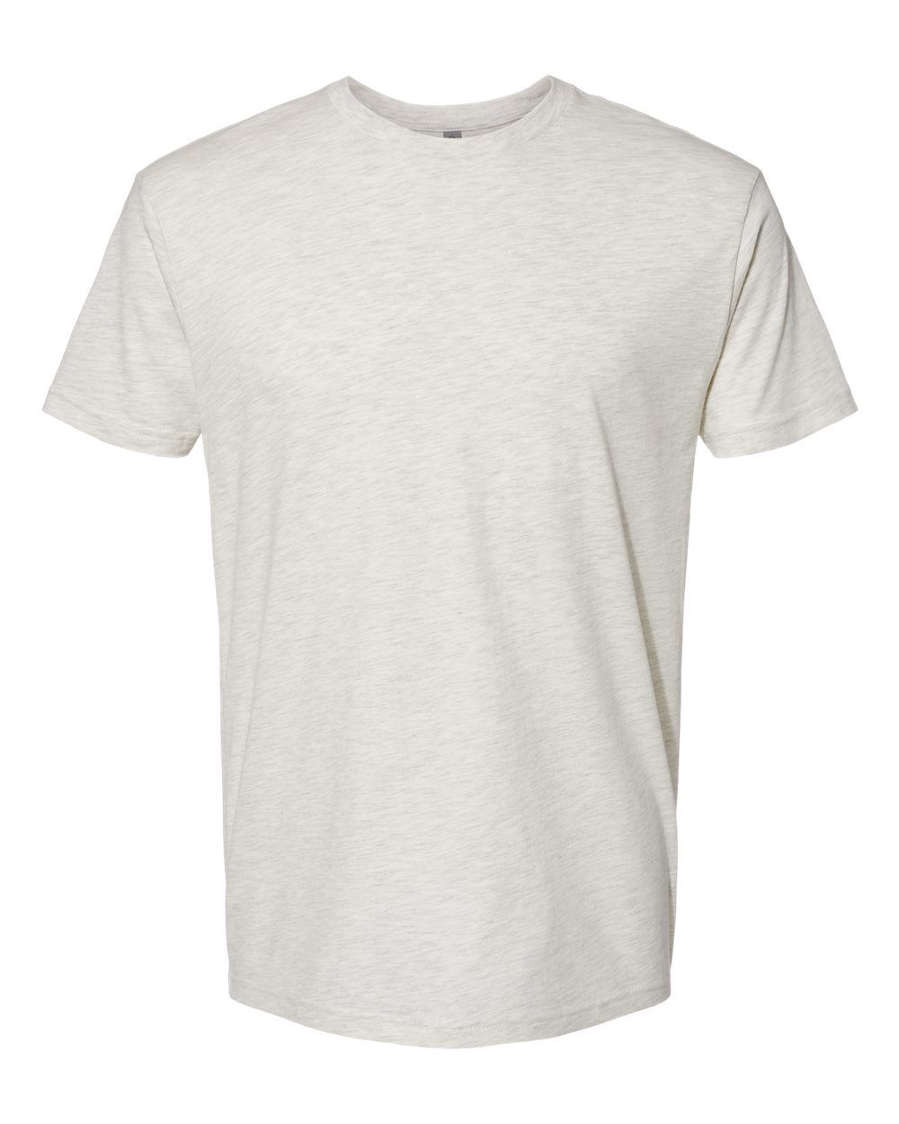 Custom Next Level 3600 unisex cotton t-shirt in Oatmeal, front view, ready for personalized printing