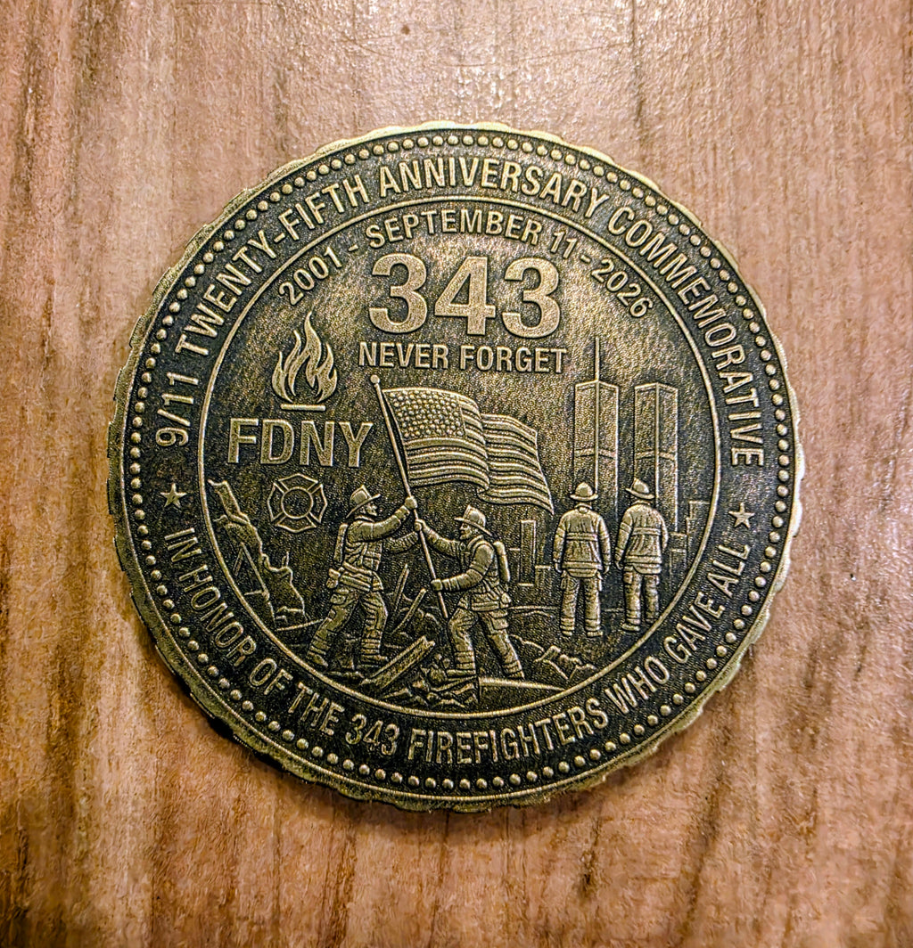Brass 9/11 Commemorative Coin