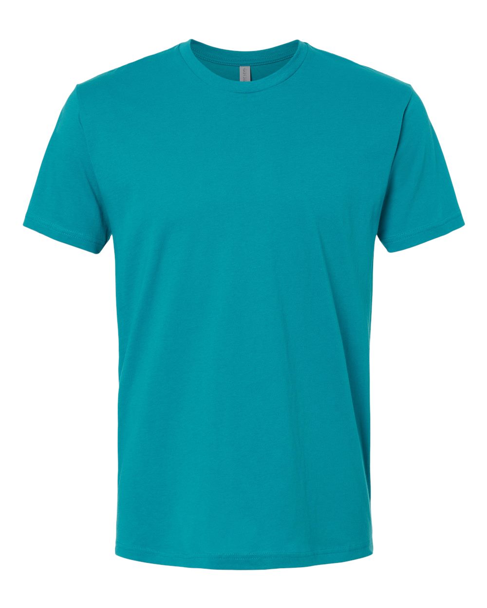 Custom Next Level 3600 unisex cotton t-shirt in Teal, front view, ready for personalized printing