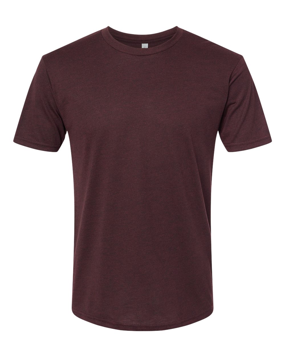Custom Next Level 6010 unisex triblend t-shirt in Cardinal Black, front view, ready for personalized printing