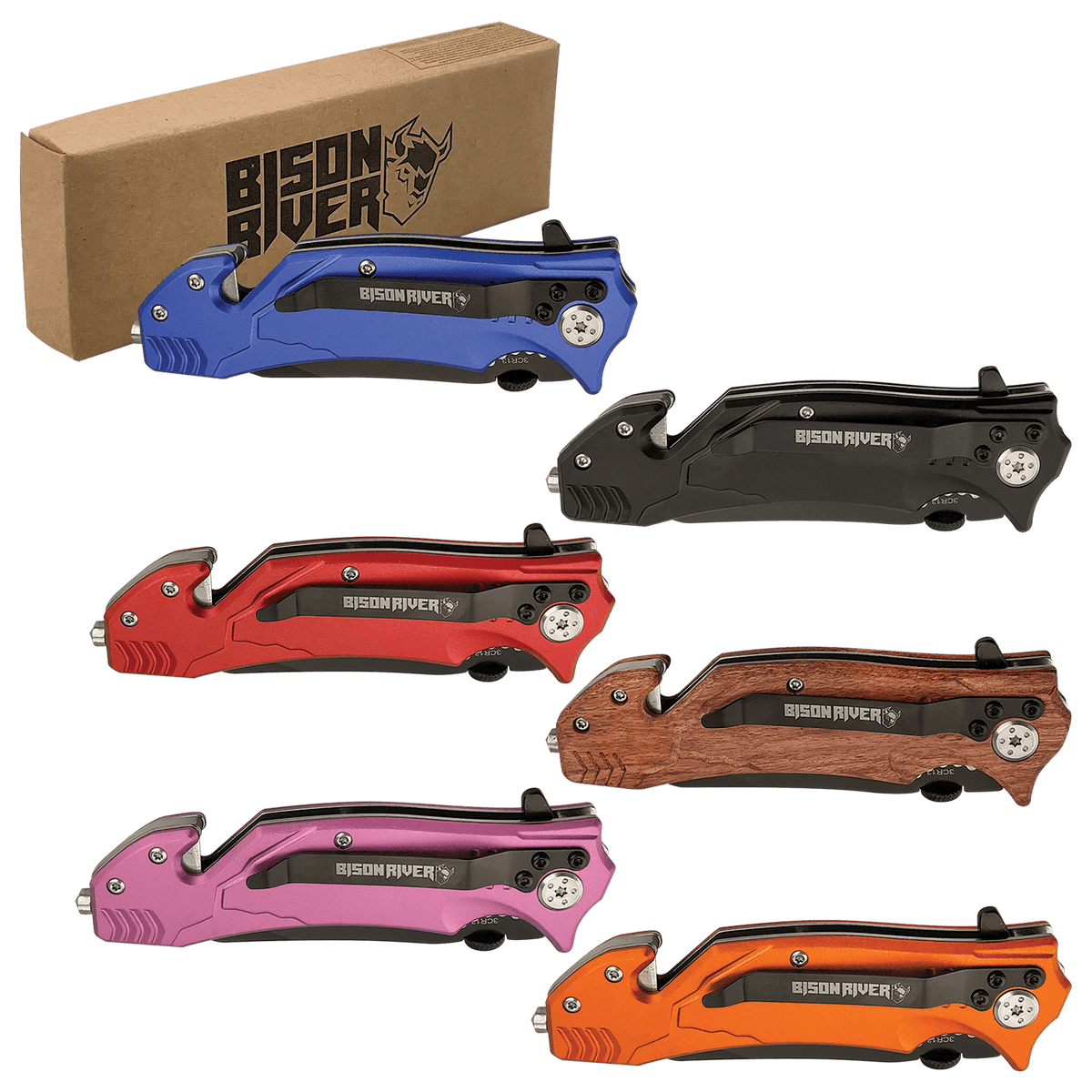 Spring-assisted rescue knife with glass breaker