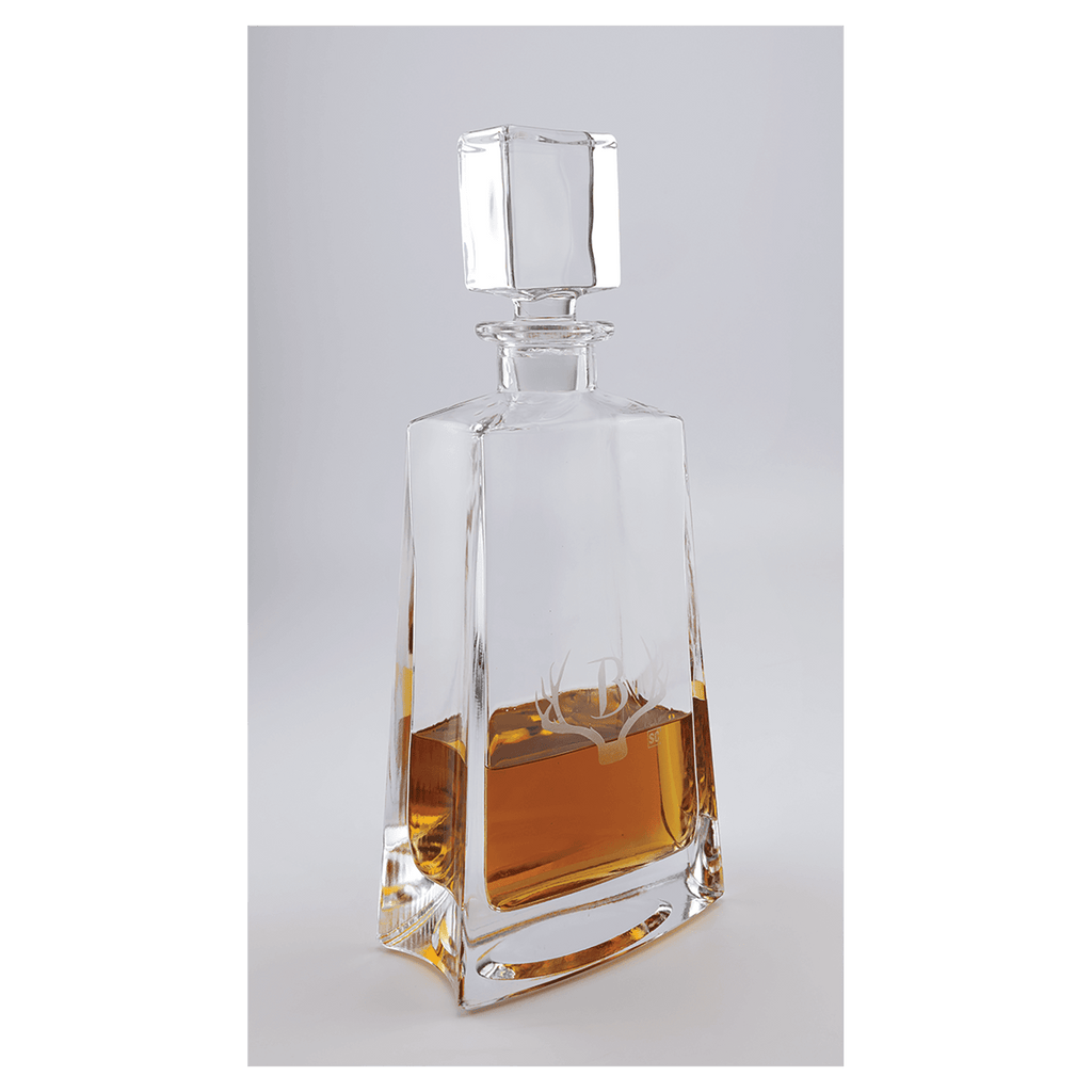 Custom engraved 750ml tequila decanter