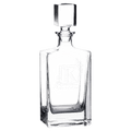 Custom engraved 810ml rectangle glass decanter