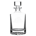 Custom engraved 850ml round glass decanter