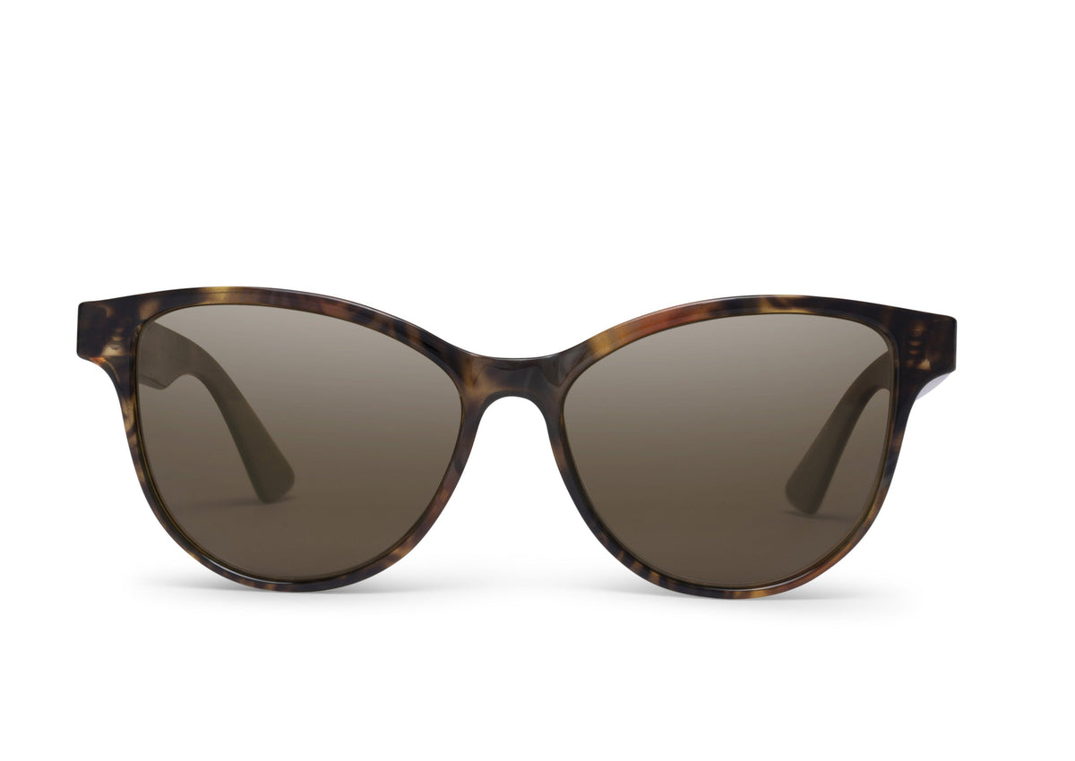 Mia sunglasses in lava verde green, side view