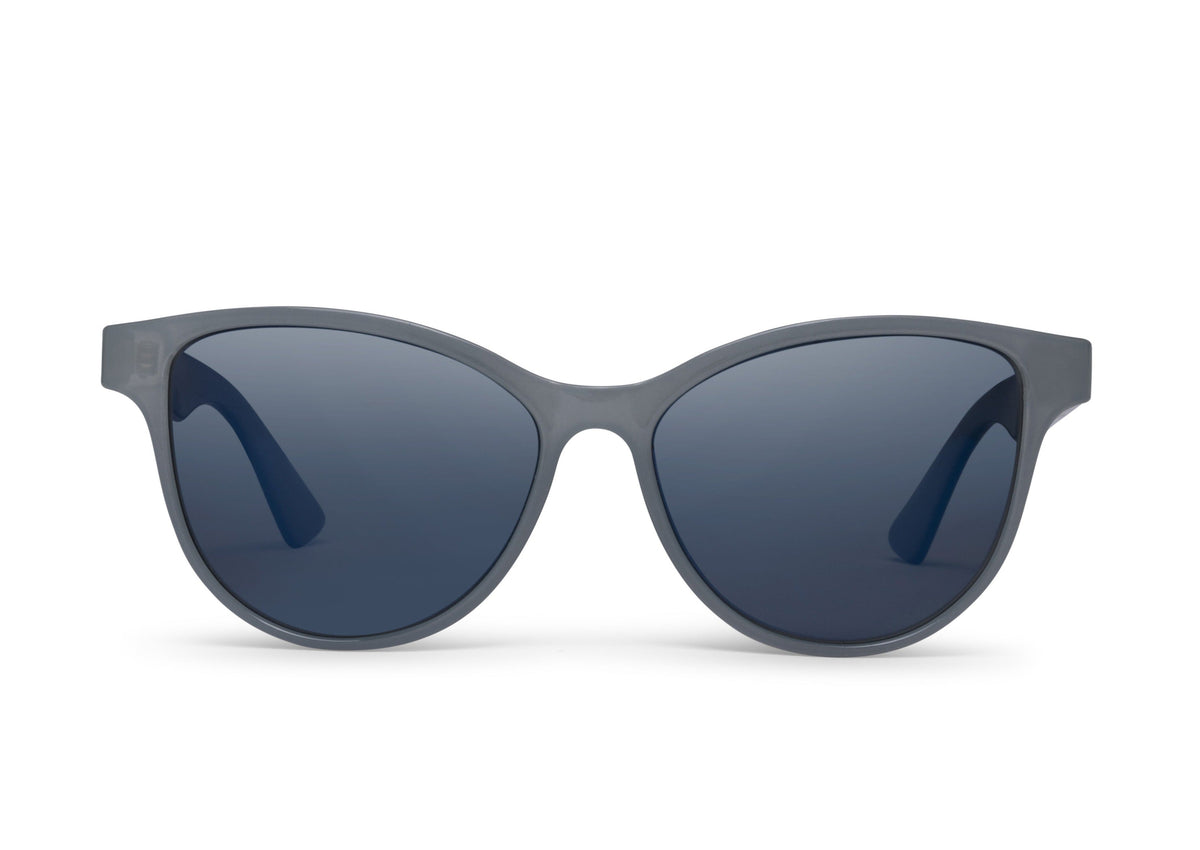 Mia sunglasses in translucent sage green, side view