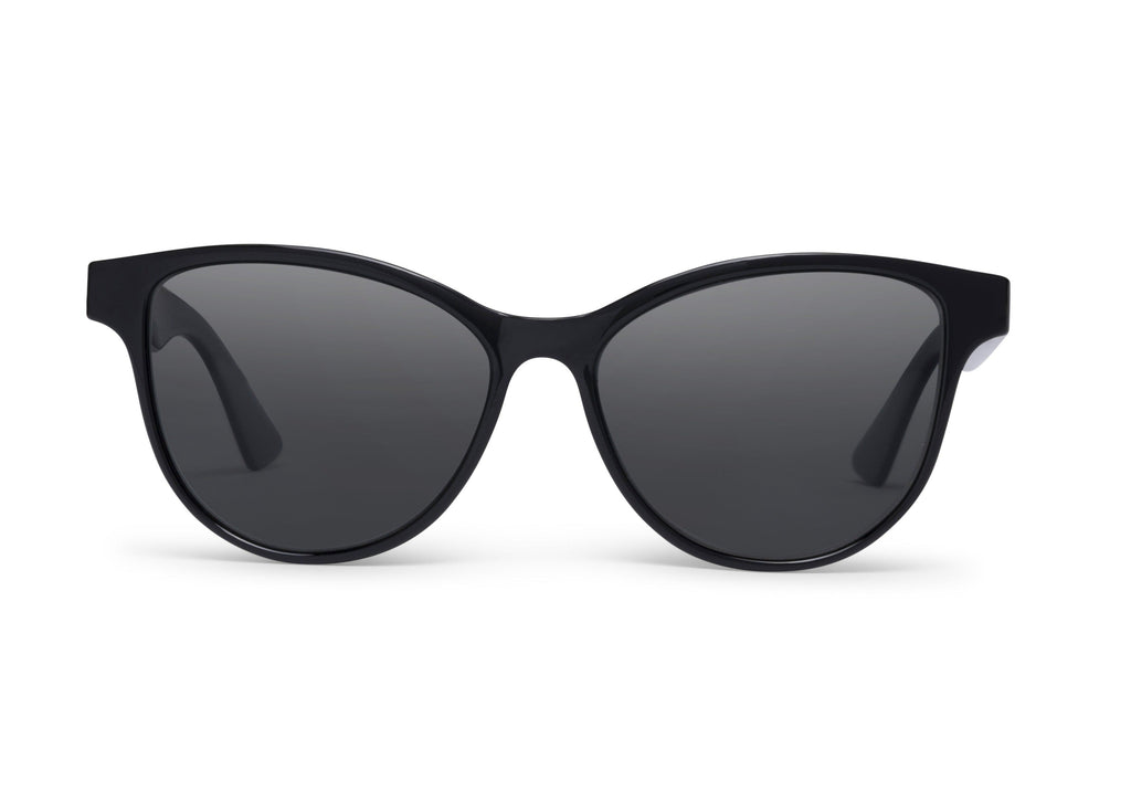 Mia sunglasses in glossy black, side view