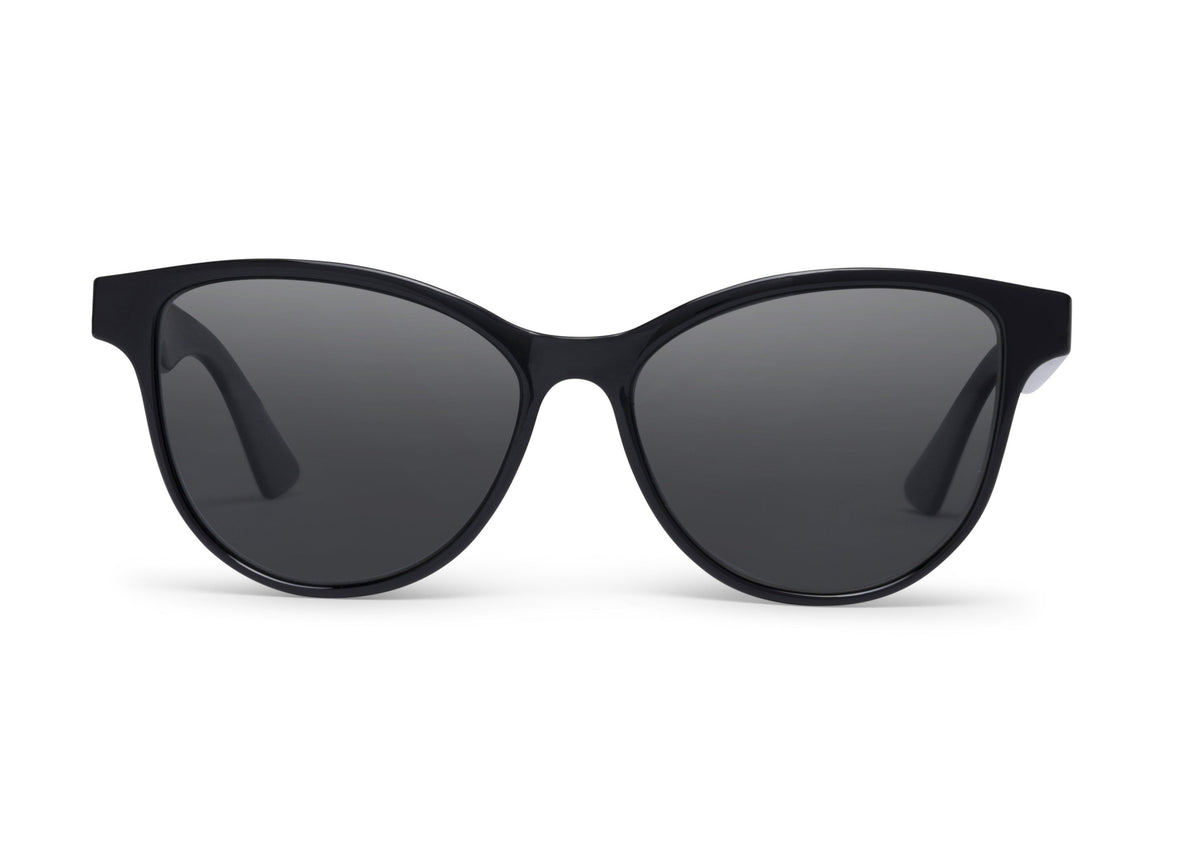 Mia sunglasses in glossy black, side view