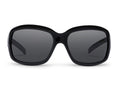 Serena sunglasses in glossy black, side view