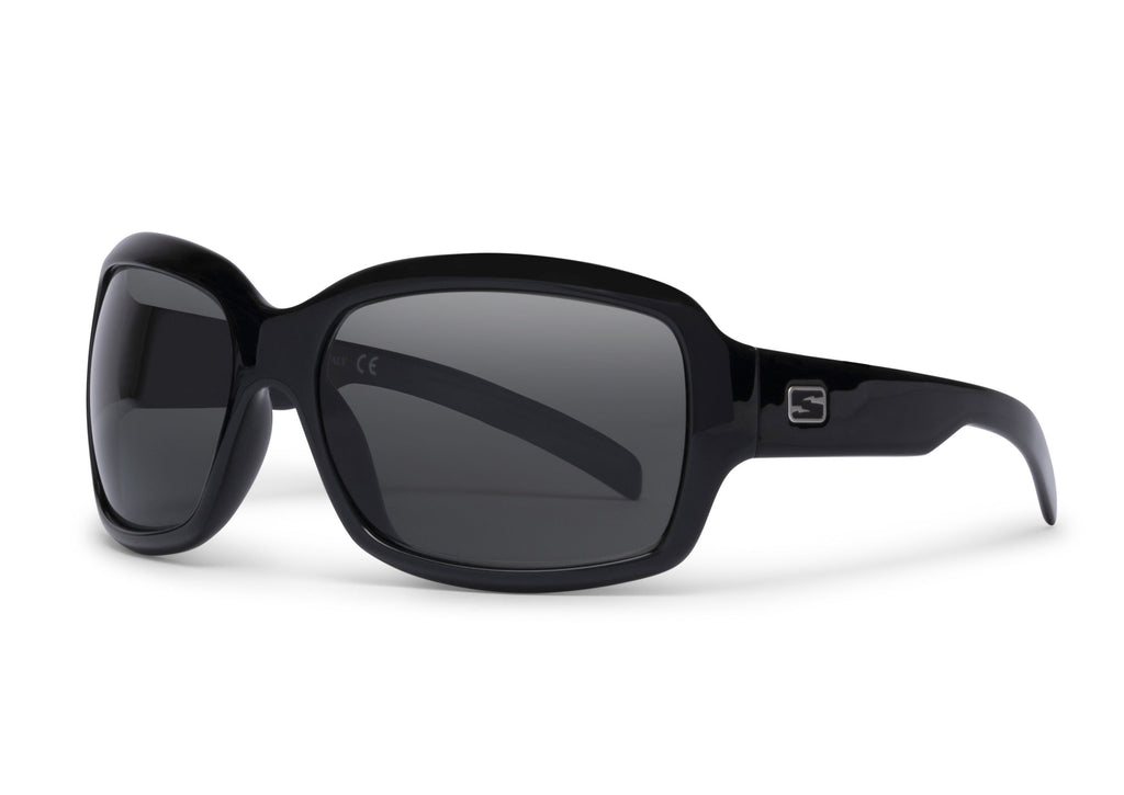 Serena sunglasses in glossy black