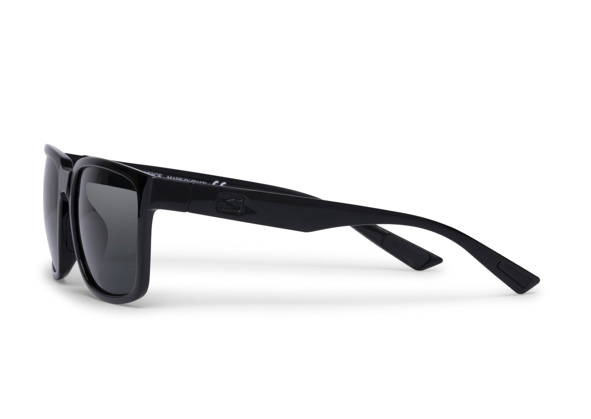 Lindsey sunglasses in glossy black, back view