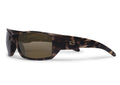 Flo sunglasses in cheetah print matte finish, lens detail