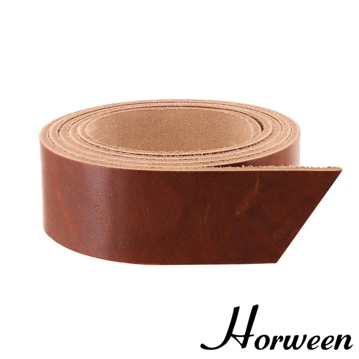 Horween Dublin leather belt in English tan